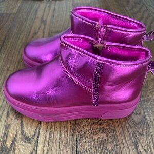 Vibrant Pink Kids Boots